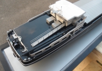 custom made model of 135m Inland Cargoship (with wheelhouse interiors)